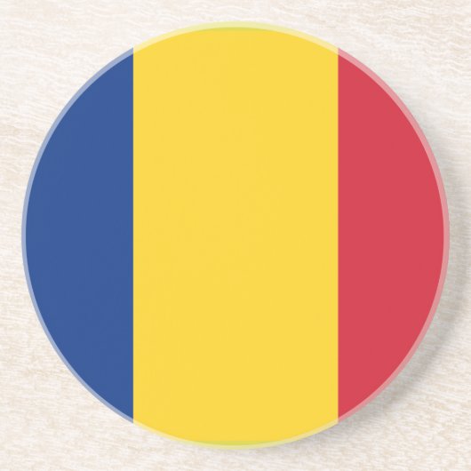 Vlag van Roemenië Onderzetter (Voorkant)