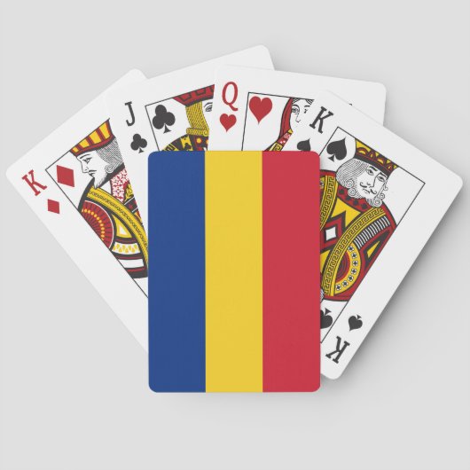 Vlag van Roemenië Pokerkaarten (Achterkant)