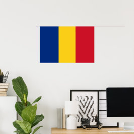 Vlag van Roemenië Poster