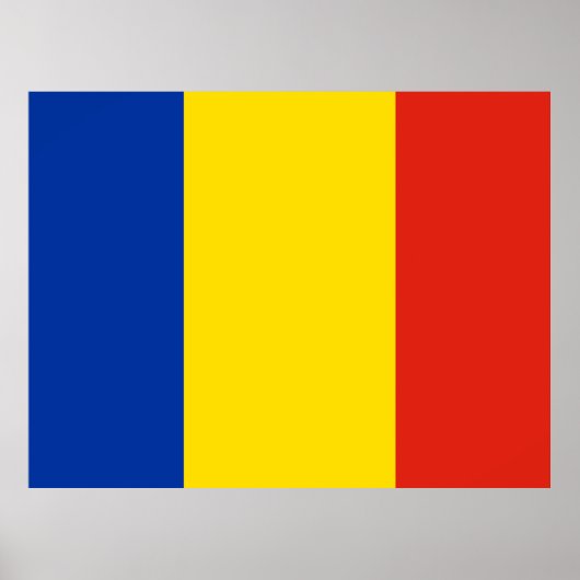 Vlag van Roemenië Poster (Voorkant)