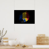 Vlag van Roemenië Poster (Keuken)