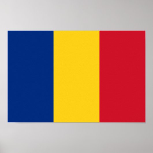 Vlag van Roemenië Poster (Voorkant)