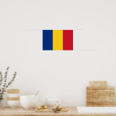 Vlag van Roemenië Poster (Keuken)