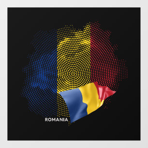 Vlag van Roemenië Raamsticker