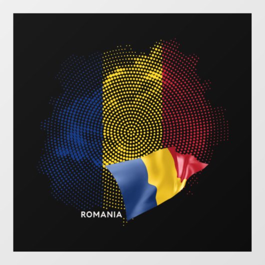 Vlag van Roemenië Raamsticker (Vel)