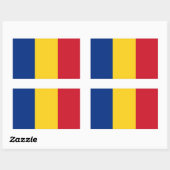 Vlag van Roemenië Rechthoekige Sticker (Vel)