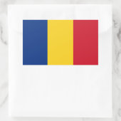 Vlag van Roemenië Rechthoekige Sticker (Tas)