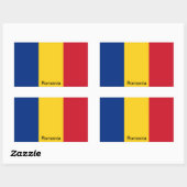 Vlag van Roemenië Rechthoekige Sticker (Vel)