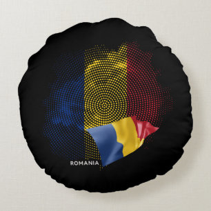 Vlag van Roemenië Rond Kussen