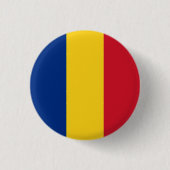 Vlag van Roemenië Ronde Button 3,2 Cm (Voorkant)