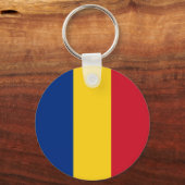 Vlag van Roemenië Sleutelhanger (Voorkant)
