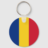 Vlag van Roemenië Sleutelhanger (Achterkant)