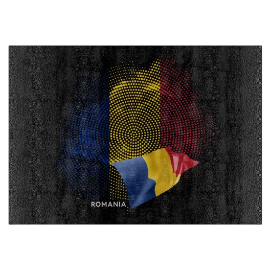Vlag van Roemenië Snijplank (Voorkant)