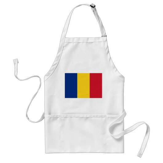 Vlag van Roemenië Standaard Schort (Voorkant)