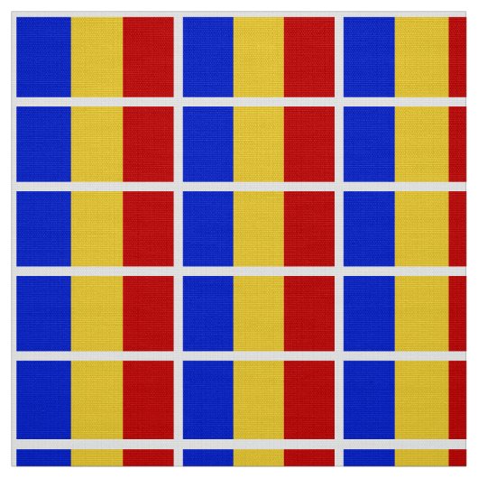 Vlag van Roemenië Stof (Swatch)