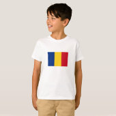 Vlag van Roemenië T-shirt (Voorkant volledig)