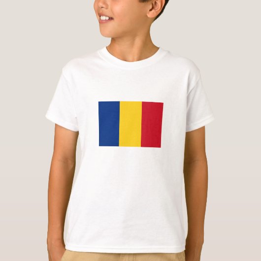 Vlag van Roemenië T-shirt (Voorkant)