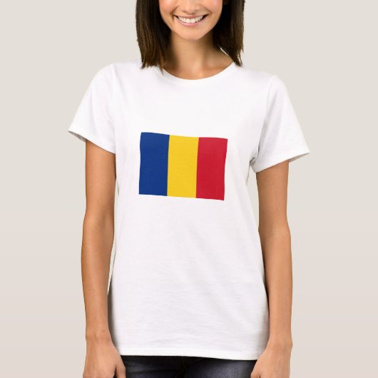 Vlag van Roemenië T-shirt (Voorkant)