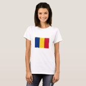 Vlag van Roemenië T-shirt (Voorkant volledig)