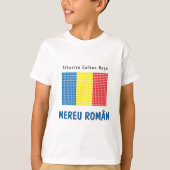 Vlag van Roemenië T-shirt (Voorkant)