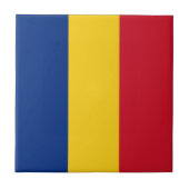 Vlag van Roemenië Tegeltje (Voorkant)