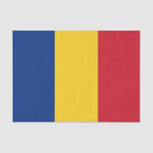 Vlag van Roemenië Tissuepapier (Voorkant)