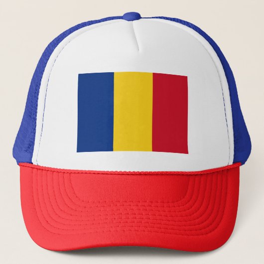 Vlag van Roemenië Trucker Pet (Voorkant)