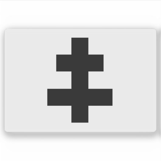 Vlag van Roeselare, België Sticker (Voorkant)