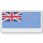 Vlag van Ross Dependency in Antarctica Sticker (Voorkant)