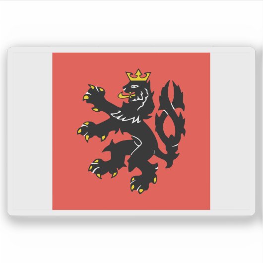 Vlag van Rožnov pod Radhoštěm, Tsjechië Sticker (Voorkant)