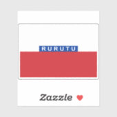 Vlag van Rurutu Sticker (Vel)
