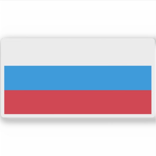 Vlag van Rusland (1991-1993) Sticker (Voorkant)