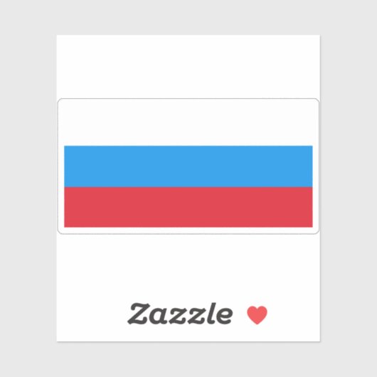 Vlag van Rusland (1991-1993) Sticker (Vel)
