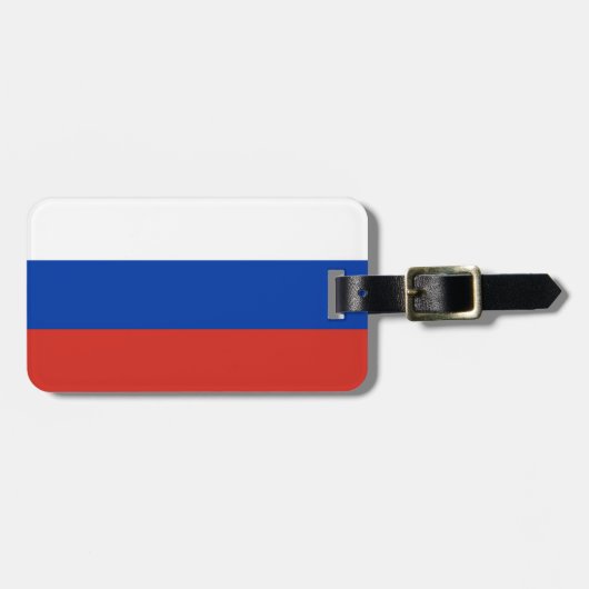 Vlag van Rusland Bagagelabel (Voorkant horizontaal)