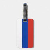 Vlag van Rusland Bagagelabel (Achterkant verticaal)