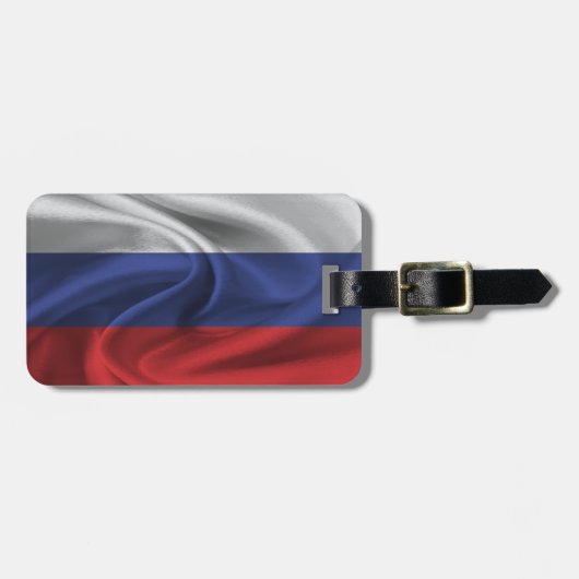 Vlag van Rusland Bagagelabel (Voorkant horizontaal)