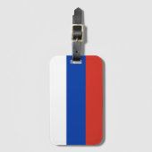 Vlag van Rusland Bagagelabel (Voorkant (verticaal))
