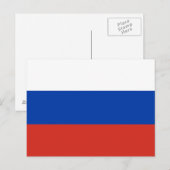 Vlag van Rusland Briefkaart (Voorkant / Achterkant)
