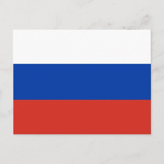 Vlag van Rusland Briefkaart (Voorkant)