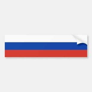 Vlag van Rusland Bumpersticker