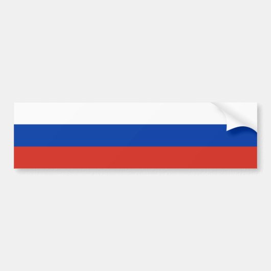 Vlag van Rusland Bumpersticker (Voorkant)