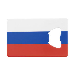 Vlag van Rusland Creditkaart Flessenopener