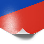 Vlag van Rusland Foto Afdruk (Hoek)