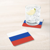 Vlag van Rusland Kartonnen Onderzetters (Insitu)