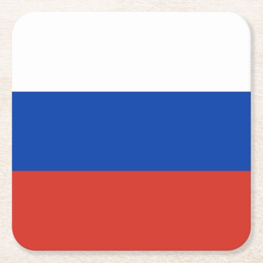 Vlag van Rusland Kartonnen Onderzetters (Voorkant)
