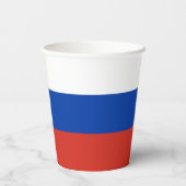 Vlag van Rusland Papieren Bekers (Achterkant)