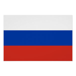 Vlag van Rusland Perfect Poster