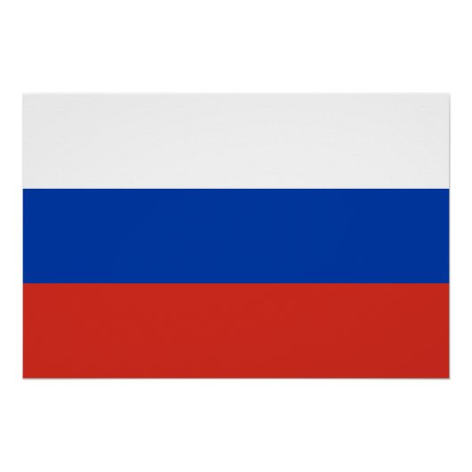 Vlag van Rusland Perfect Poster (Voorkant)