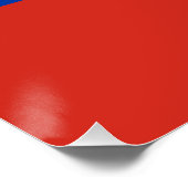 Vlag van Rusland Perfect Poster (Hoek)