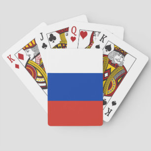 Vlag van Rusland Pokerkaarten